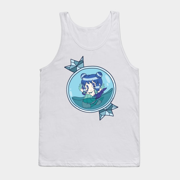 Cat Cat Mint Tank Top by Victoria C. Geis